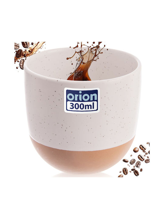 Orion Κούπα Κεραμική Λευκή 290ml