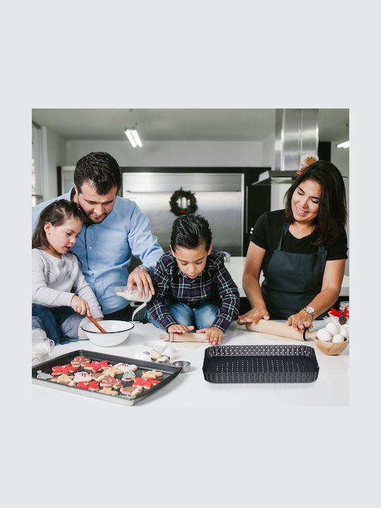 Relaxdays Formă De Tăvi și Tăvi Pentru Copt Pentru Tartă 3x21cm 2 Bucăți