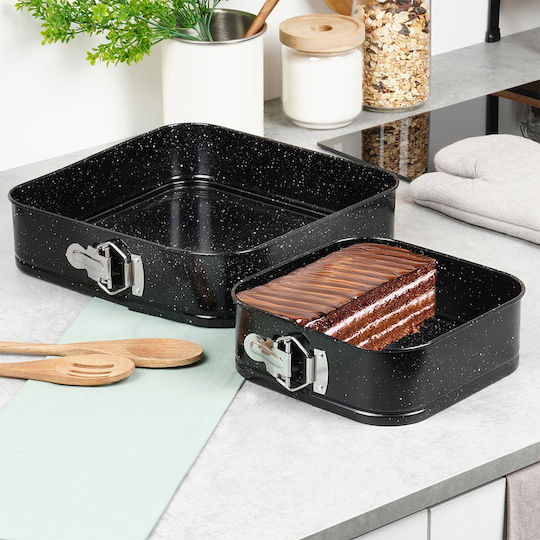 Vilde Bakeware Tin For Cake Square With Removable Bottom 2 Pieces