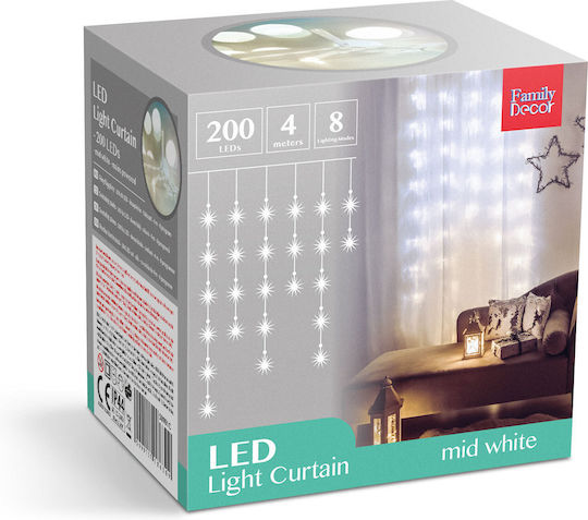 Luminite LED 4.2m Albe Tip Perdea