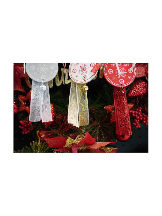 Christmas Tree Ornament Medallion Alista Home Gray Wood 25 Cm