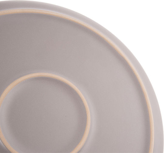 Orion Skandi Serving Plate Shallow Ceramic Gray with Diameter 26.5cm