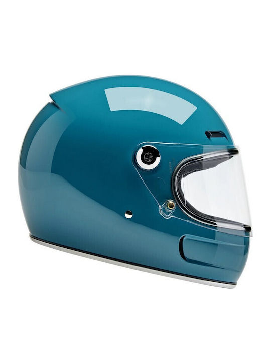 Biltwell Gringo SV Gloss Atlantic Teal Motorradhelm Volles Gesicht DOT / ECE 22.06