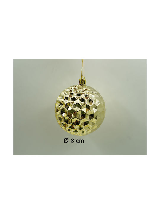 Set 24 Ornamente De Crăciun Pentru Brad Tip Bile Roșii Aurii 8 Cm Diametru Plastic Sclipici Finisaj Cutie 19 Cm Lungime X 42 Cm Înălțime X 19 Cm Adâncime