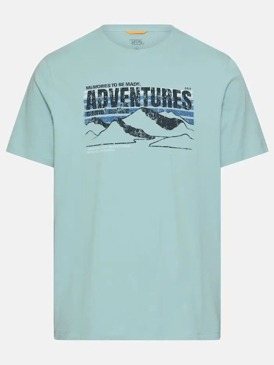 Herrenblusen Kurzarm T-Shirt Hellblau