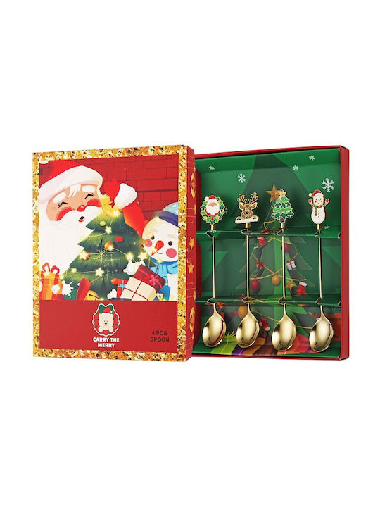 Alista Home Set Tacâmuri De Crăciun Moș Crăciun 19.5x16x2cm 4 Bucăți