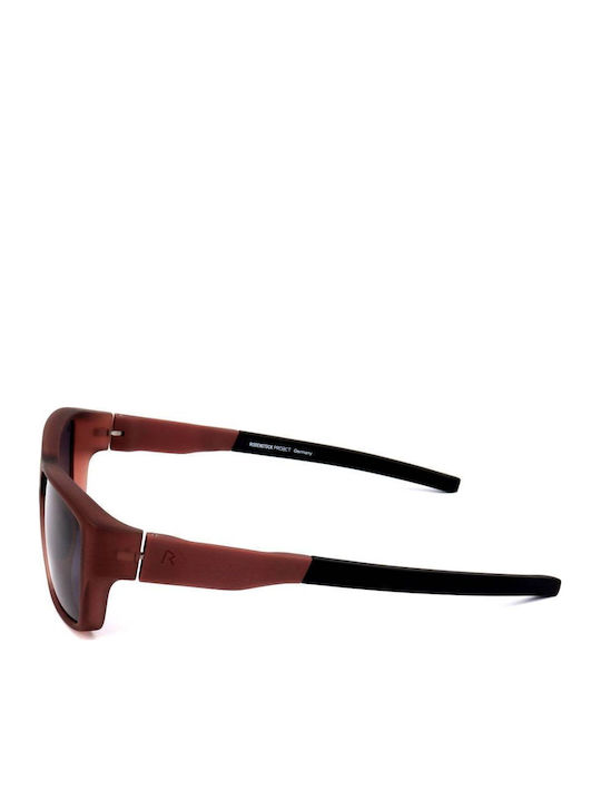 Rodenstock Unisex Sunglasses With Brown Frame And Gray Lens R3284 D