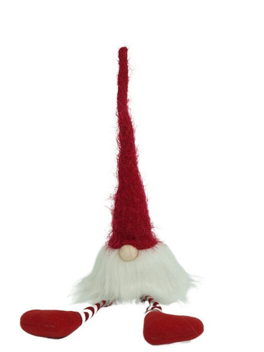 Christmas Elf Ornament Alista Home White Red Textile 52 Cm