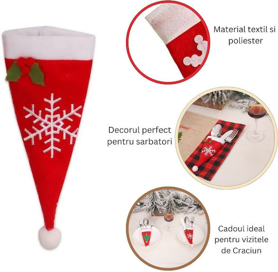 Alista Home Christmas Tableware Case Fabric Red 18x7cm