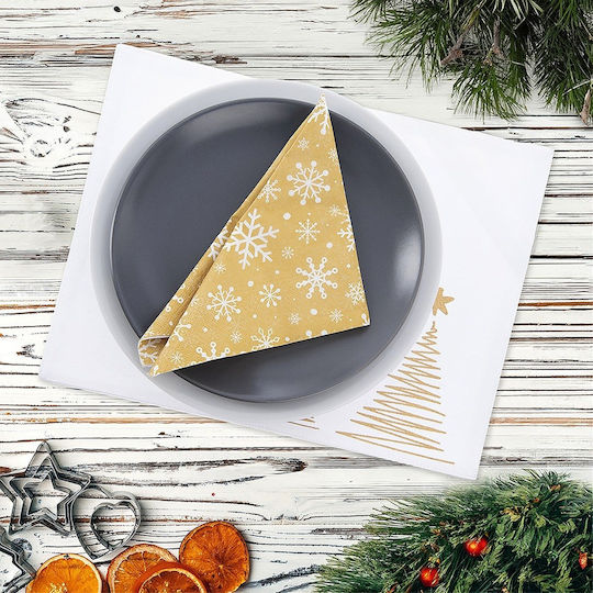 Orion Christmas Fabric Placemats Trees 33.5x26cm
