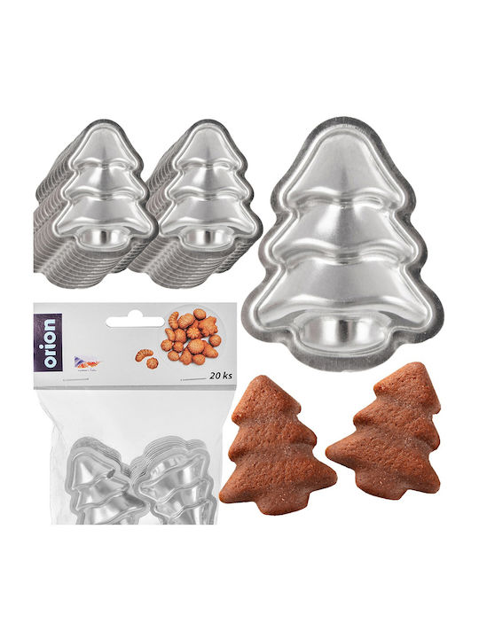 Orion Set Christmas Cookie Cutter Trees 5.5x4.5x1.5cm 20 Pieces