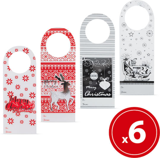Alista Home Set Suporturi Pentru Băuturi Roșii De Crăciun 16x6cm 6 Bucăți