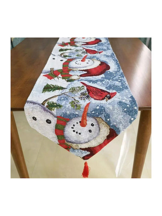 Alista Home Față De Masă De Crăciun Din Material Textil Runner Oameni De Zăpadă 180x35cm