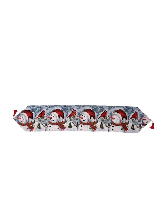 Alista Home Față De Masă De Crăciun Din Material Textil Runner Oameni De Zăpadă 180x35cm