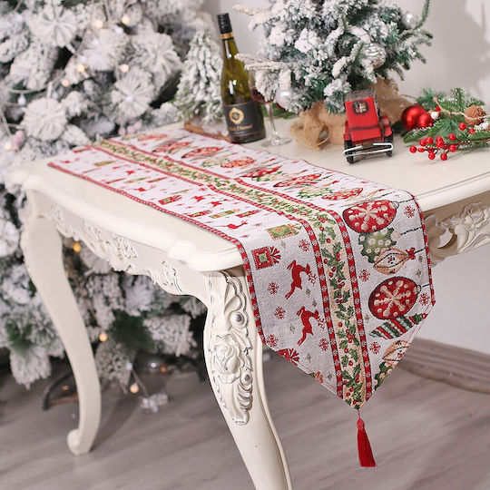 Alista Home Seturi De Masă Tesătură Albă 173x34cm