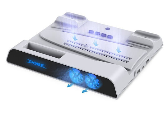 Dobe Bază De Încărcare Multifuncțională PS5 Albă TP5-0599