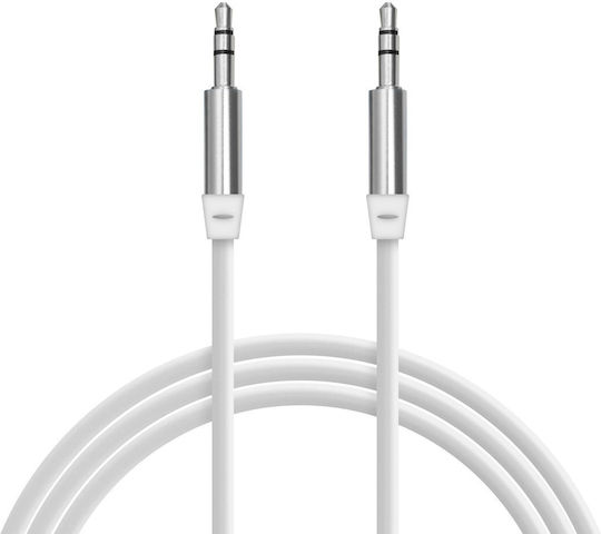 Aux Cable 3.5 Mm Jack 1m Universal Stereo Audio Cable Durable Metal Connector Anti-tangle