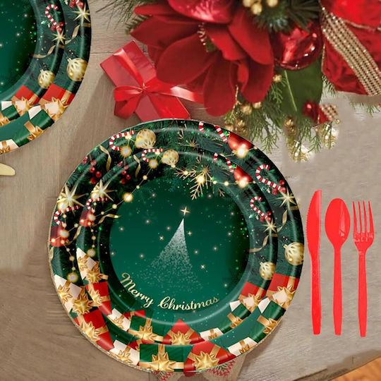 Alista Home Green Placemats 18x18cm 16 Pieces
