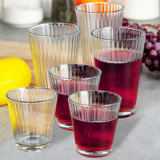 Excellent Houseware Set Pahare Apă / Cocktail Din Sticlă 270ml 12 Bucăți