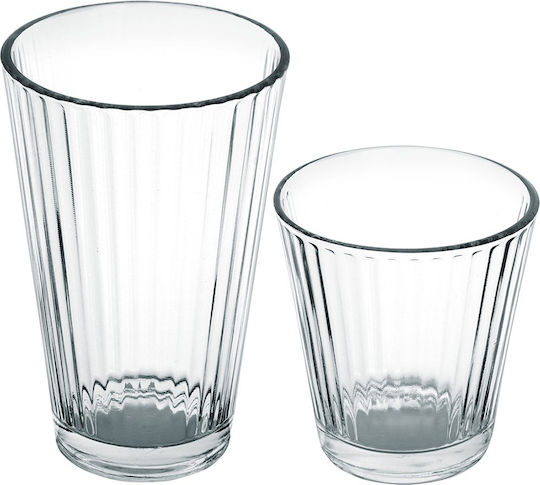 Excellent Houseware Set Pahare Apă / Cocktail Din Sticlă 270ml 12 Bucăți