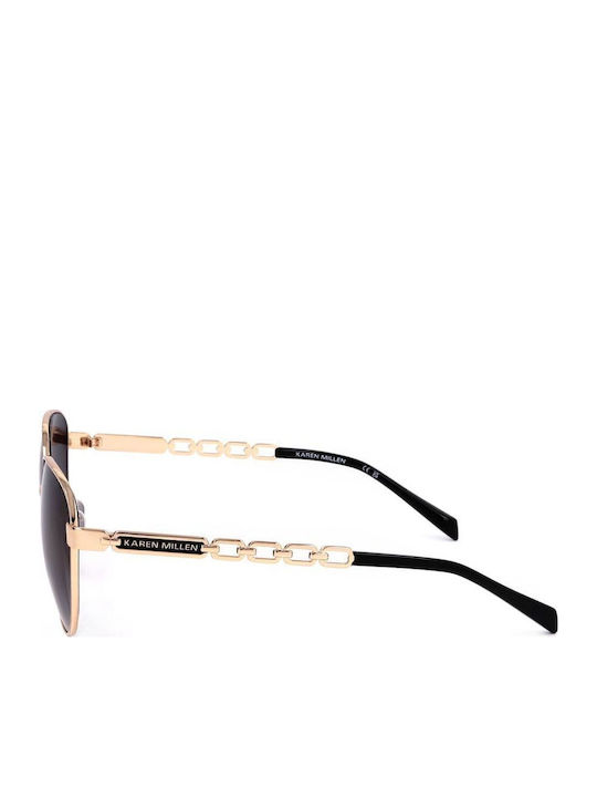 Karen Millen Γυναικεία Γυαλιά Ηλίου με Χρυσό Σκελετό KM7021 400