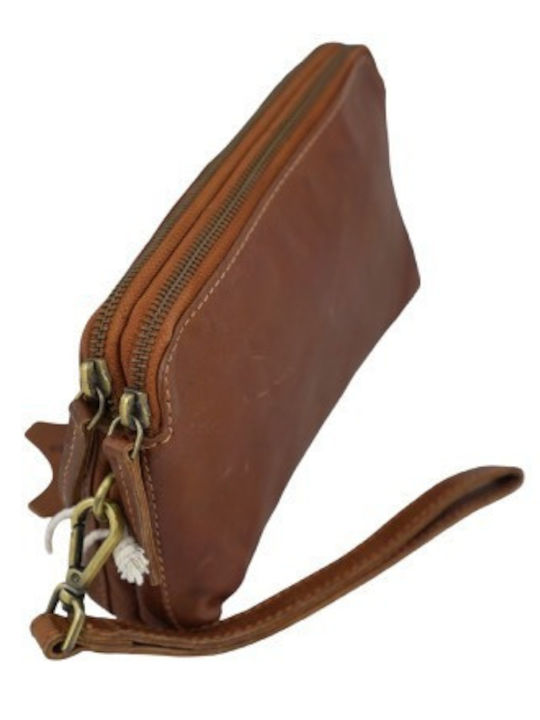 Leather Men's Handbag Tabac Brown