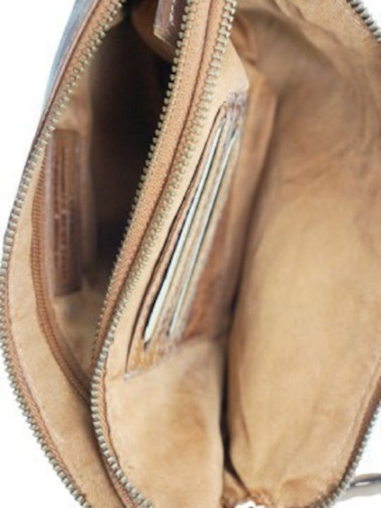 Leather Men's Handbag Tabac Brown