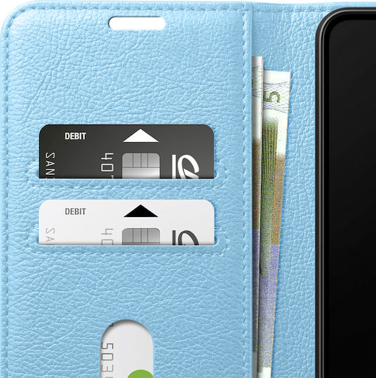 Zanaé Wallet Case Redmi A5 Stand Function Magnetic Tab Light Blue