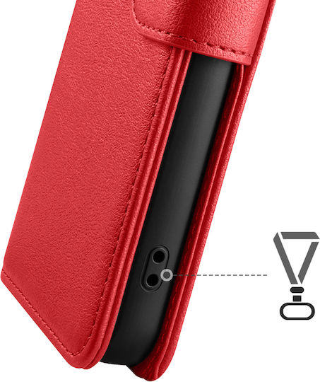Zanaé Husa Folio Redmi Note 15 4G Funcție Stand Tab Magnetic Roșu