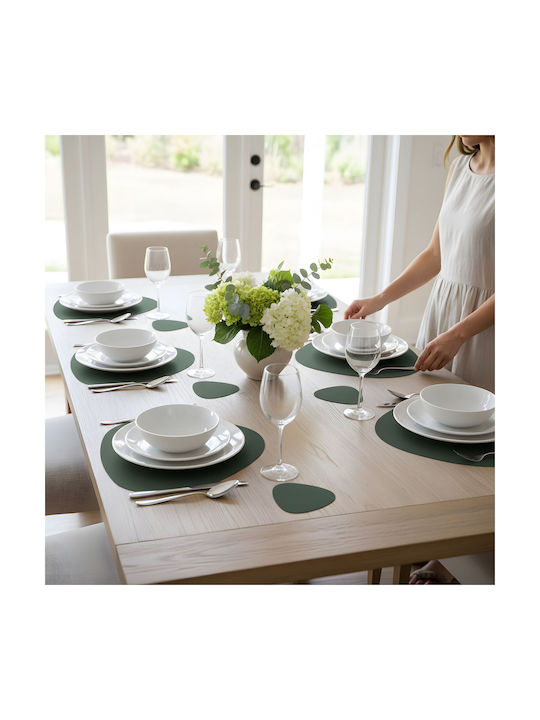 Relaxdays Relaxdays Tischsets aus Künstliches Leder Mehrfarbig 6 Stück