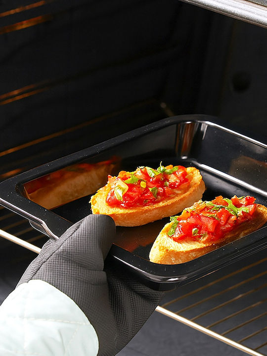 Orion Rectangular Baking Pan Stainless Steel with Enamel Coating 26x36cm