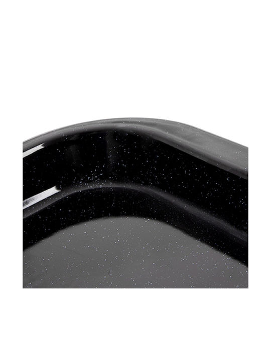 Orion Stainless Steel Baking Pan with Enamel Interior Coating 32x41cm