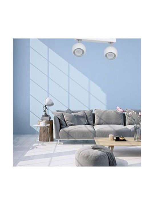 Light Home Διπλό Σποτ σε Μαύρο Χρώμα