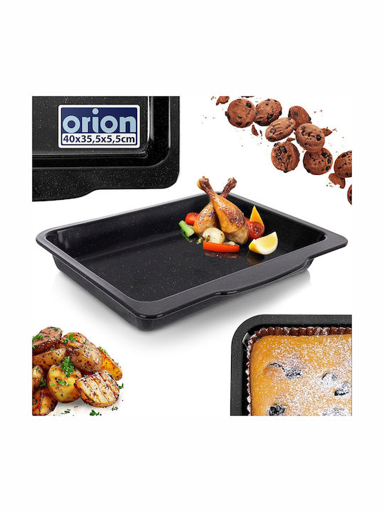 Orion Oven Baking Pan from Stainless Steel with Enamel Interior Coating 35.5x40cm
