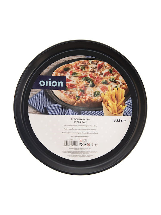 Orion Pizza Baking Pan made of Stainless Steel with Non-Stick Interior Coating 32cm