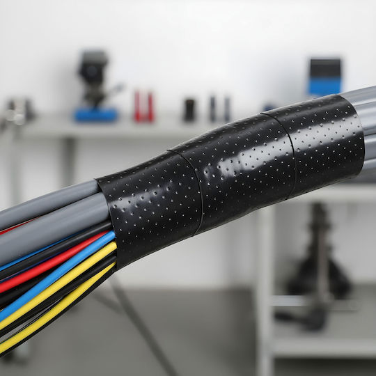 Bandă Izolatoare Autoadezivă 5 M X 25 Mm Bandă De Izolare Pentru Cablu Până La 25 Kv Rezistentă La Apă Și Uv Neagră