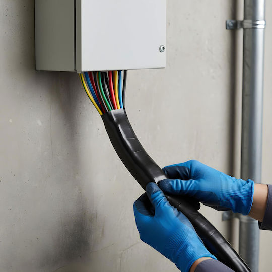 Bandă Izolatoare Butil Autocolantă 3 M X 50 Mm X 1,65 Mm Bandă De Etanșare Pentru Cablu Țevi Neagră Impermeabilă