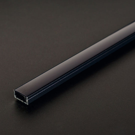 Profil De Aluminiu Pentru Bandă LED Tip U Negru 1 M Șină Profil Canal Aluminiu Pentru Bandă LED