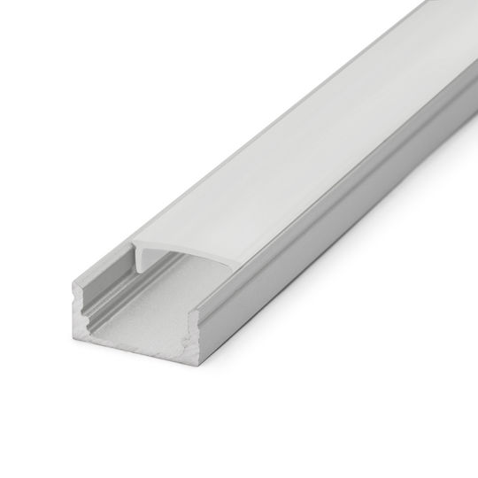 Aluminum Led Profile 1m U Channel 17x8mm Led Strip Max 11mm Cooling Protection