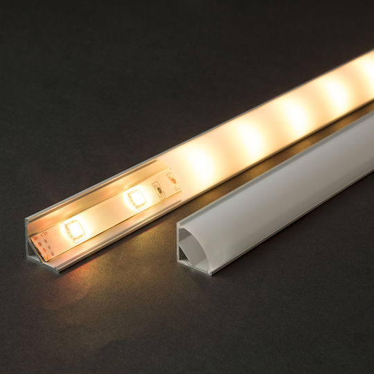 Aluminum Led Profile 1m Corner Led Strip Rail 16x16mm Corner Mount Protection Cooling Strip