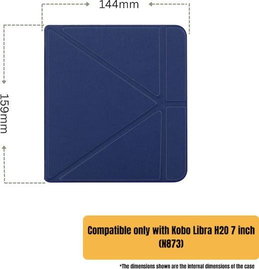 Case Kobo Libra H2o Inkora Flex Dark Blue