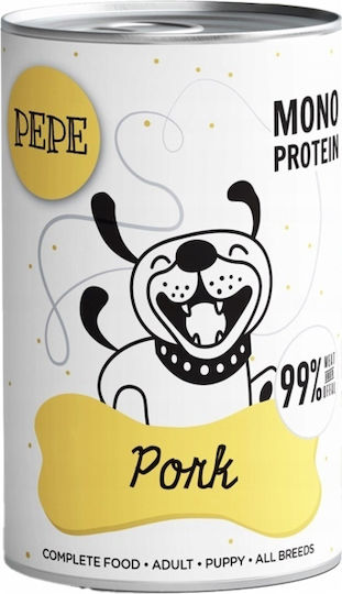 Paka Zwierzaka Nasses Hundefutter Dose Diät mit Schweinefleisch 6x400gr