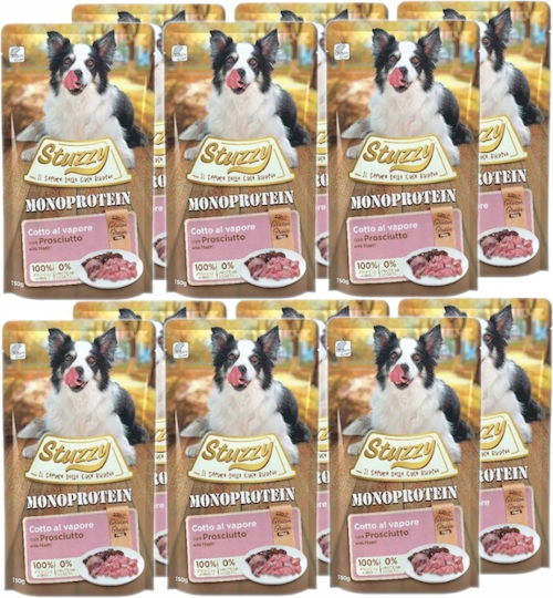 Stuzzy Hrana Umedă Pentru Câini Dietetică Cu Carne De Porc Și Carne 12x150gr