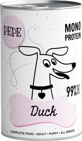 Nasses Hundefutter Dose Mit Ente Und Fleisch Ohne Getreide 6x400gr