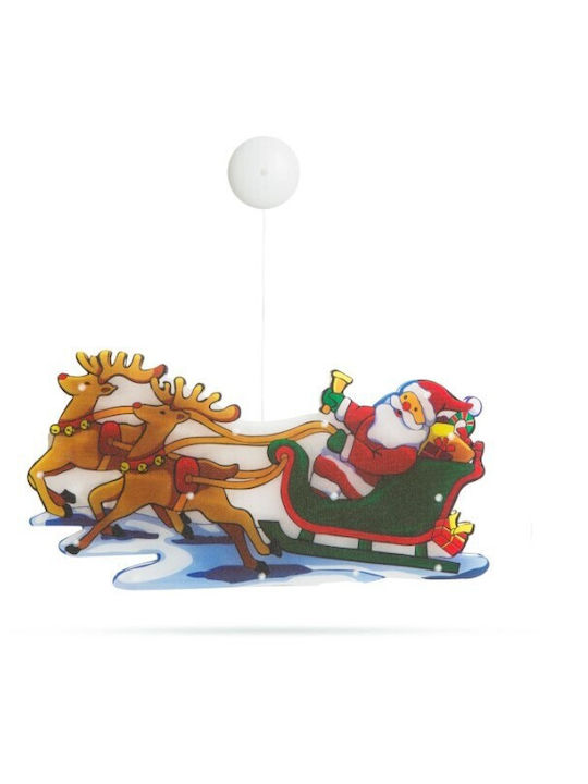 Flippy Christmas Window Decoration Sleigh Reindeer Leds 26 Cm Warm White