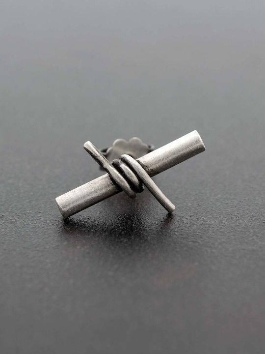 Cercei Bărbați Plasă De Sârmă Handmade Argint 925