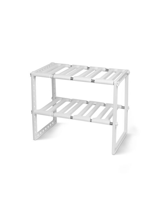 Metal Cupboard Shelf 47x26x38cm White