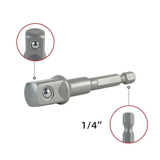 Set Adaptoare de Impact Pentru Chei Tubulare 1/4" 3/8" 1/2"
