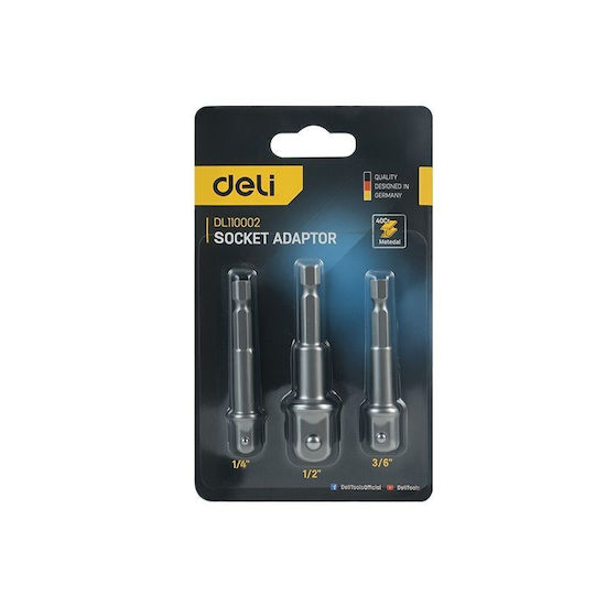 Set Adaptoare de Impact Pentru Chei Tubulare 1/4" 3/8" 1/2"