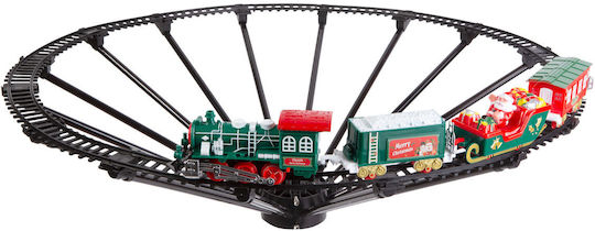 Christmas Train Tree Led Lights Music 3 Carriages + Locomotive Aa Batteries Festive Decoration Kids 3+ Years